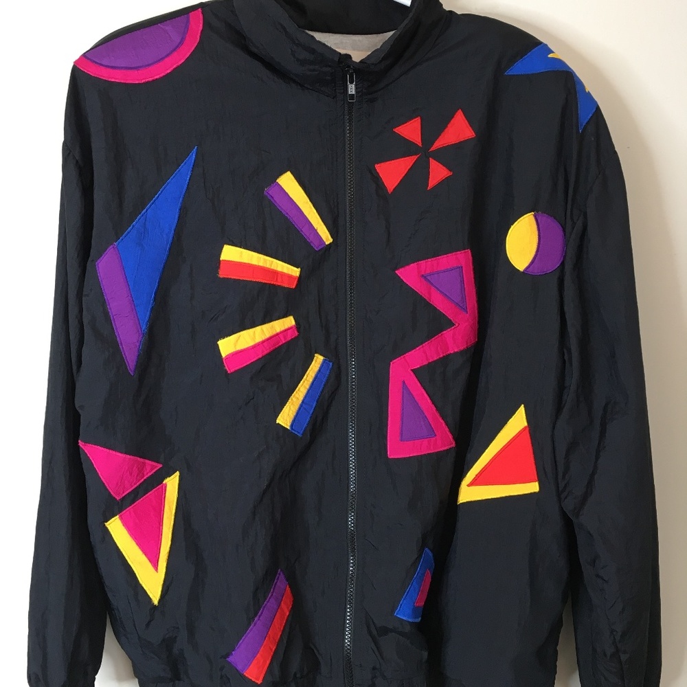 Unique 90s geometric shapes North Country jacket size L